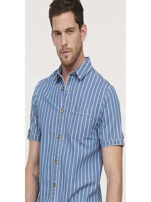 Lee Cooper - Chemise manches courtes coton regular DOULY - Kiabi