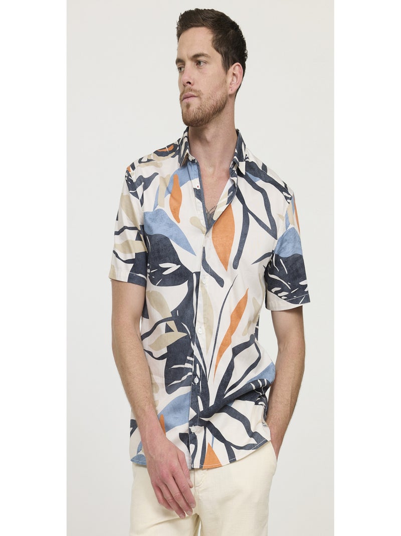 Lee Cooper - Chemise manches courtes coton relaxed DOCCIO MC Bleu marine - Kiabi