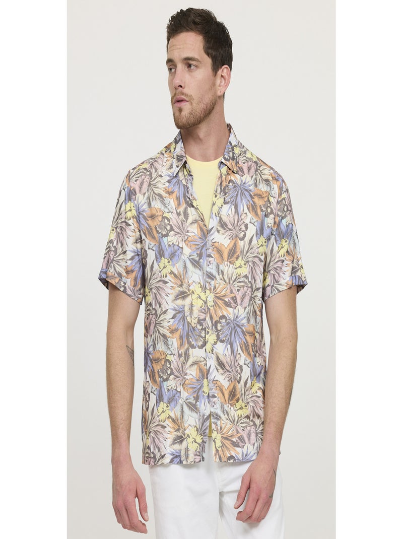 Lee Cooper - Chemise manches courtes coton relaxed DORIZO Multicolore - Kiabi