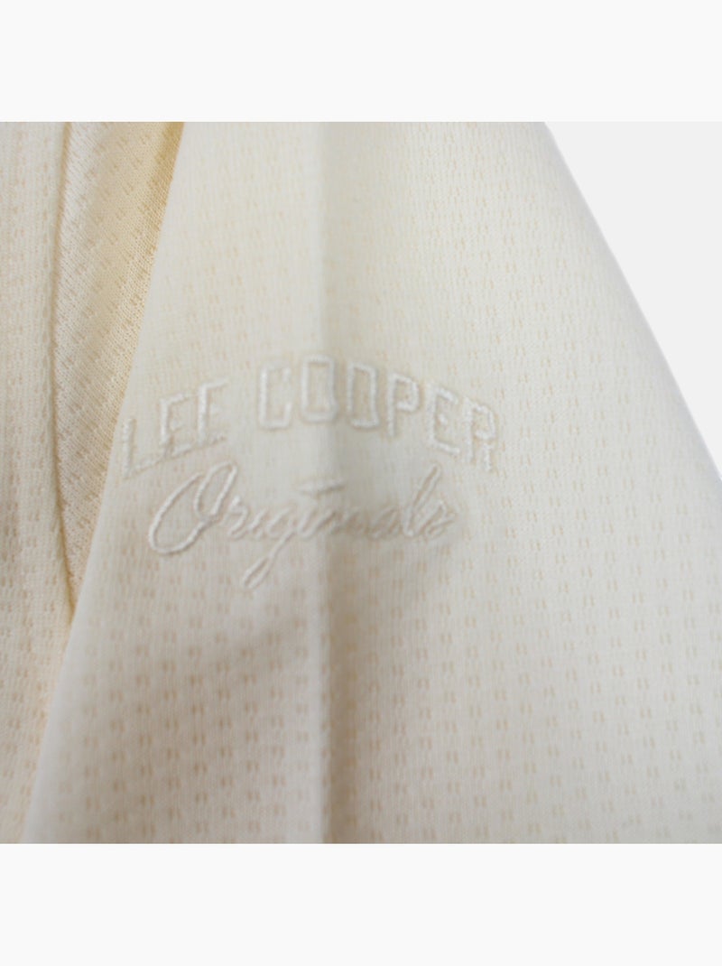 Lee Cooper - Chemise manches courtes et short assorti Ecru - Kiabi