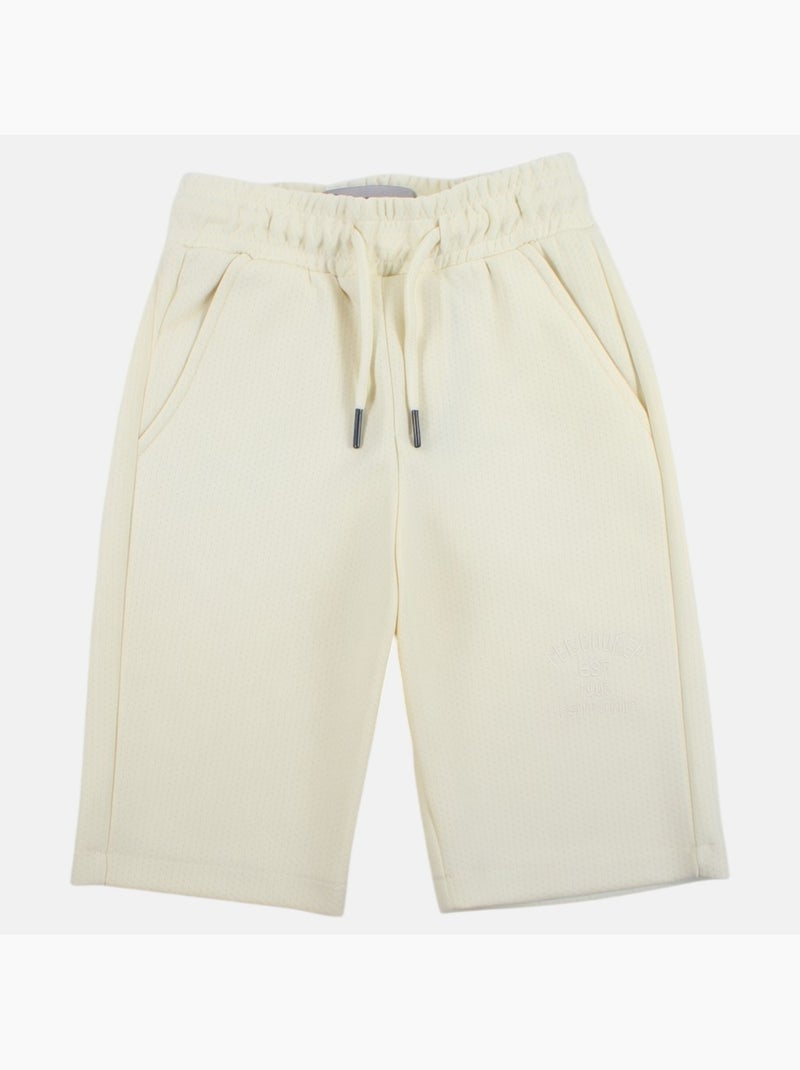 Lee Cooper - Chemise manches courtes et short assorti Ecru - Kiabi