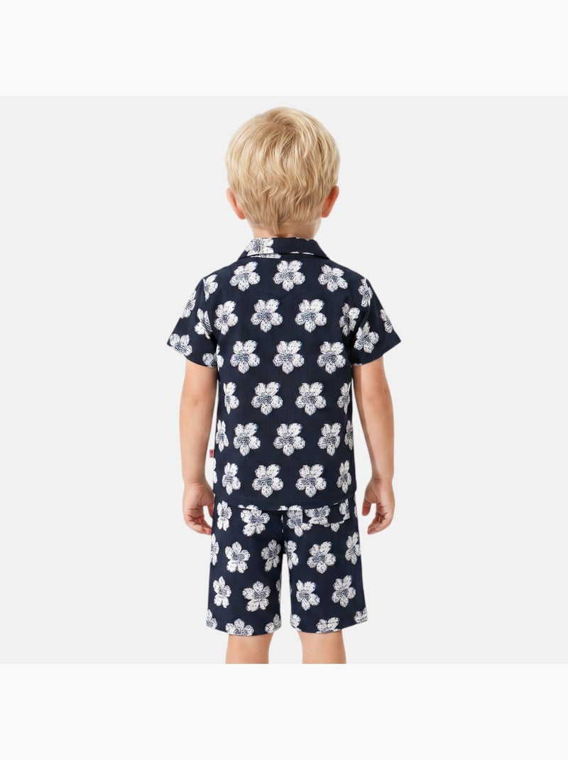 Lee Cooper - Chemise manches courtes et short assorti Noir - Kiabi