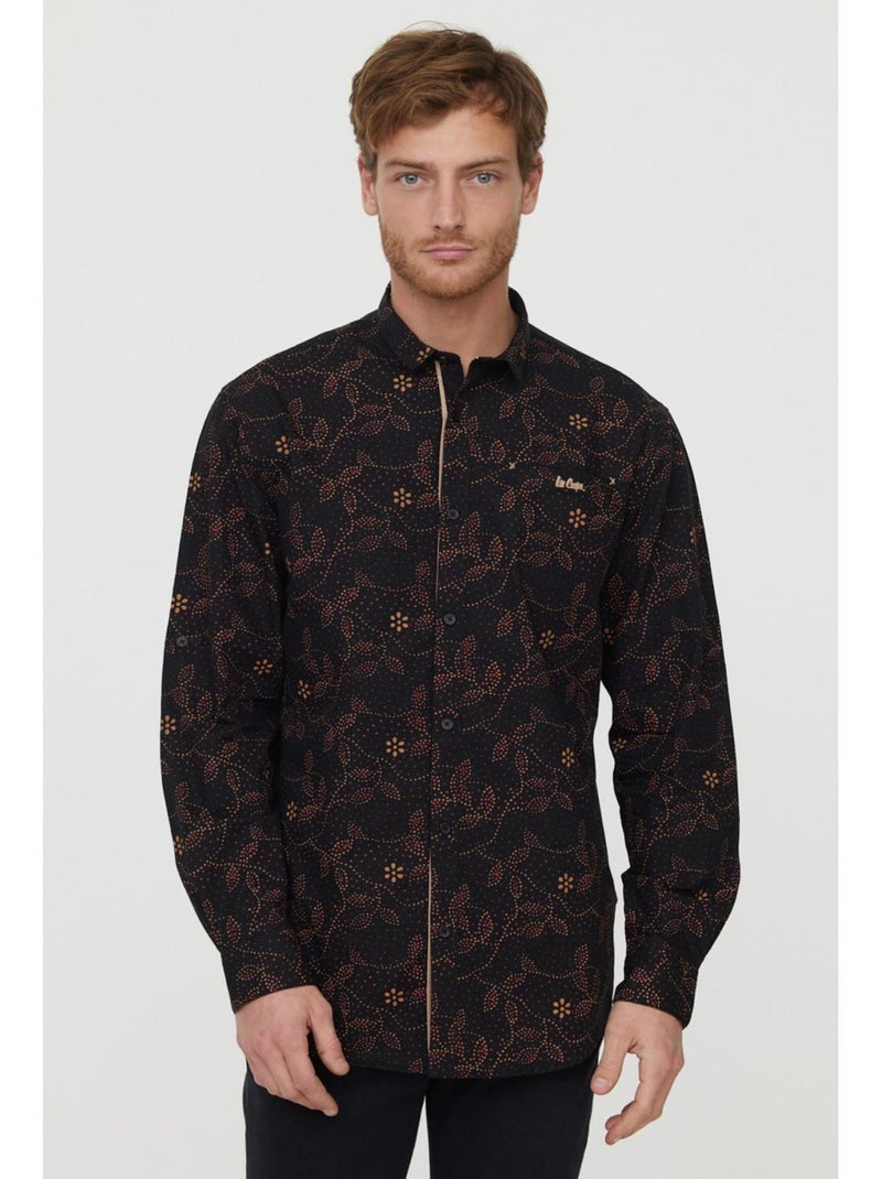 Lee Cooper - Chemise manches longues coton comfort DUALI Noir - Kiabi