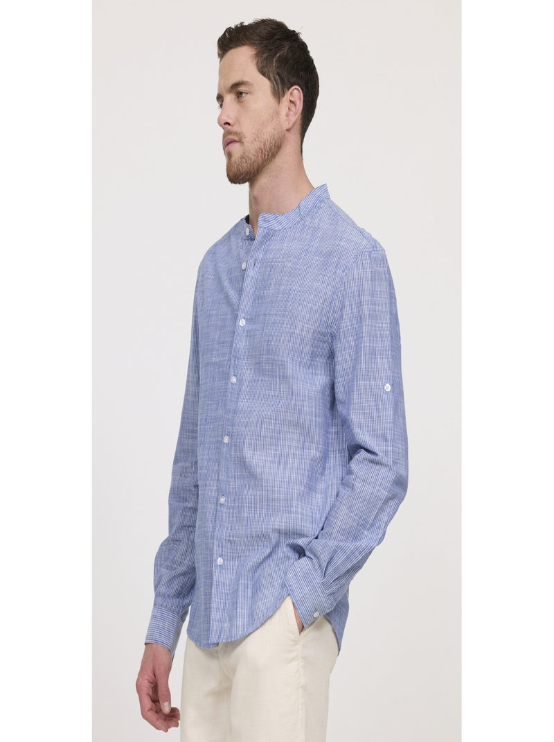 Lee Cooper - Chemise manches longues coton comfort DUMORI Bleu marine - Kiabi