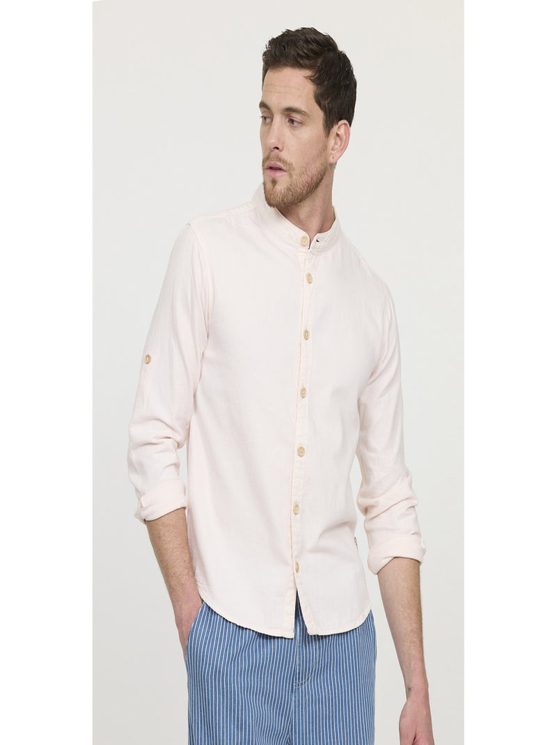 Lee Cooper - Chemise manches longues coton comfort DUMORI Rose - Kiabi
