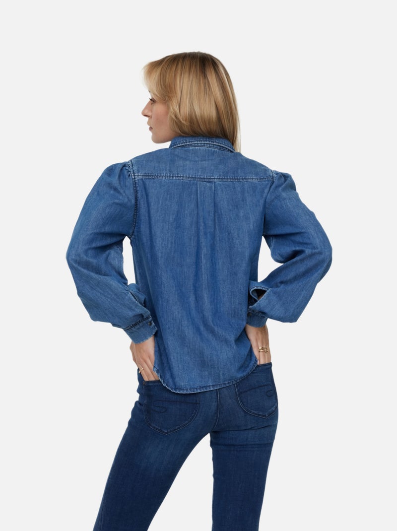 Lee Cooper - Chemise manches longues coton regular DAZENA Bleu - Kiabi