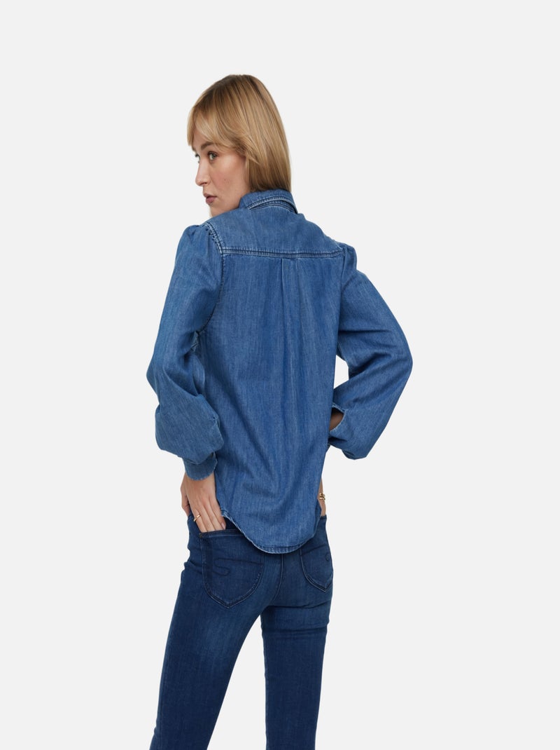 Lee Cooper - Chemise manches longues coton regular DAZENA Bleu - Kiabi