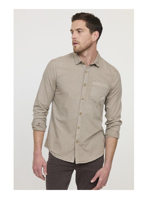 Lee Cooper - Chemise manches longues coton regular DYE - Kiabi