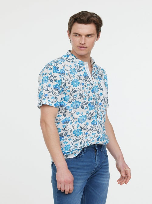 Lee Cooper - Chemises DAMYK MC Celadon blue - Kiabi