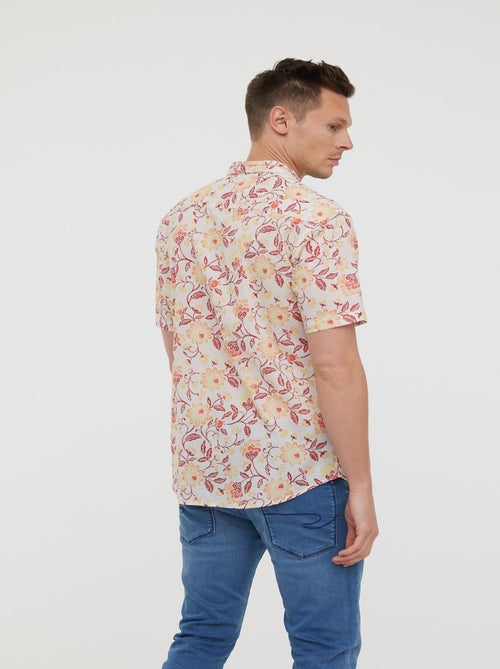 Lee Cooper - Chemises DAMYK MC Peach - Kiabi