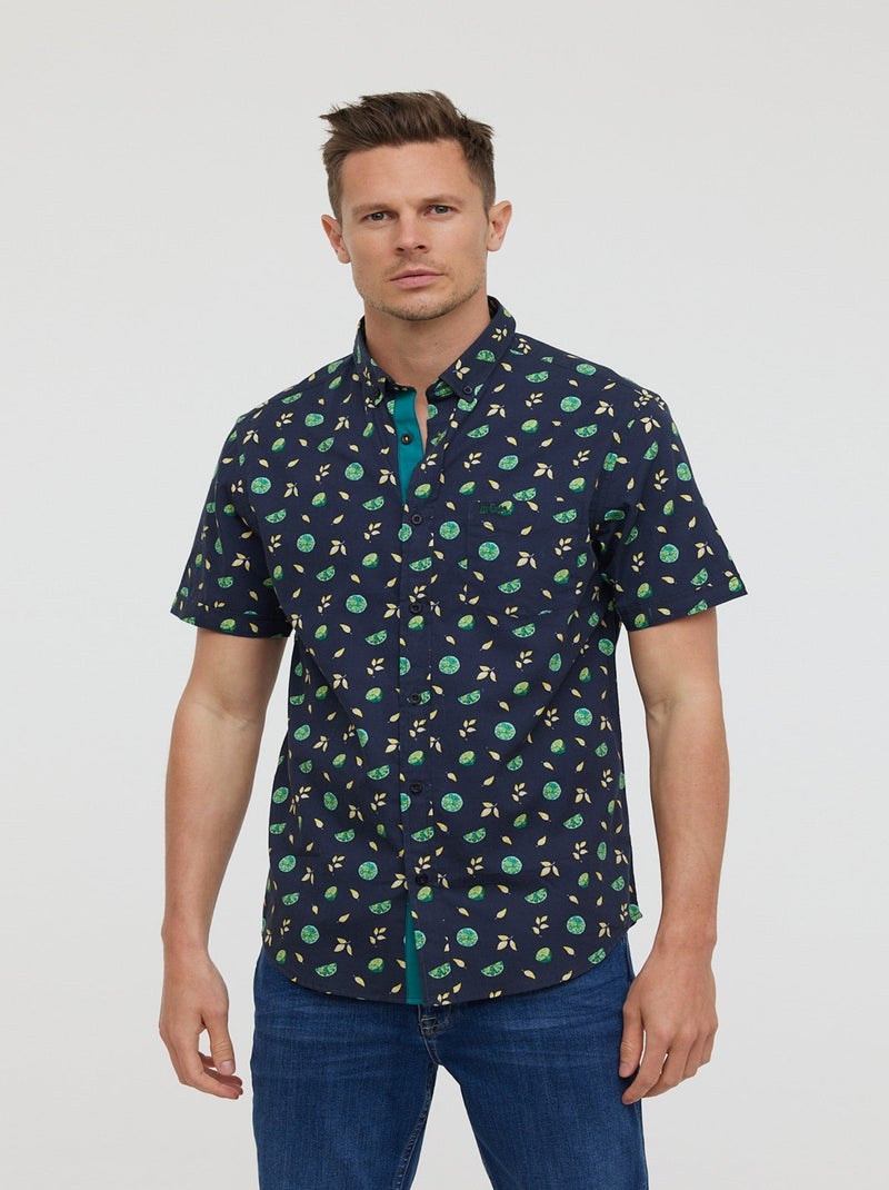 Lee Cooper - Chemises DICHA MC Navy Bleu - Kiabi