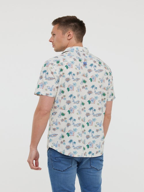 Lee Cooper - Chemises DIEGO MC Vanille - Kiabi