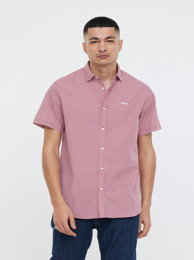 Lee Cooper - Chemises DIRAZ MC Berry Rouge - Kiabi
