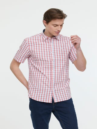 Lee Cooper - Chemises DOXOU MC Mandarine