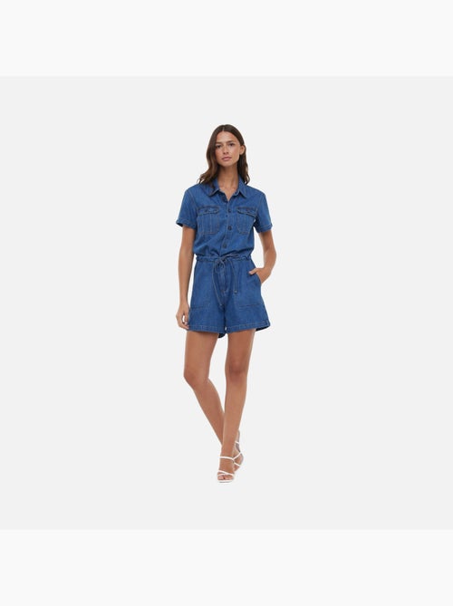 Lee Cooper - Combi-short TUXIE Medium blue brushed - Kiabi Lee Cooper - Combi-short TUXIE Medium blue brushed - Kiabi