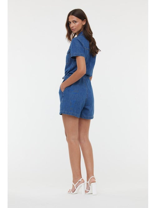 Lee Cooper - Combi-short TUXIE Medium blue brushed - Kiabi Lee Cooper - Combi-short TUXIE Medium blue brushed - Kiabi