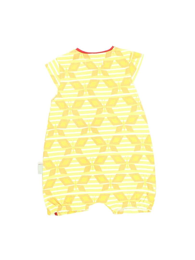 Lee Cooper - Combishort Imprimé Logo En Coton - Bleu - Bébé Fille - 14