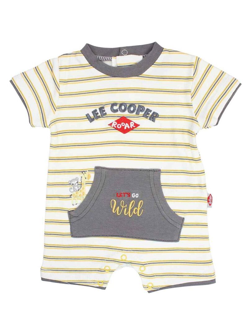 Lee Cooper - Ensemble ​​Body pantalon bonnet bébé garçon Imprimé Logo -  Gris - Kiabi - 11.18€