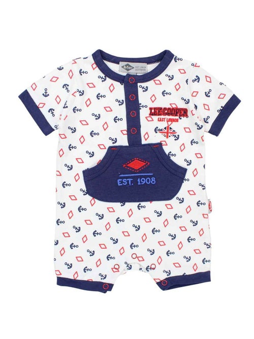 Lee Cooper - Combishort garçon été avce motif ancre et losange - Kiabi