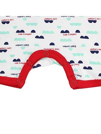 Lee Cooper - Combishort garçon été avce motif et ecriture