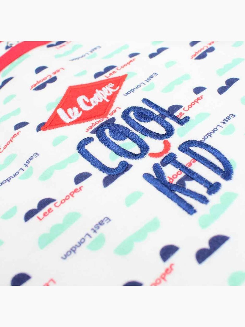 Lee Cooper - Combishort garçon été avce motif et ecriture Bleu - Kiabi