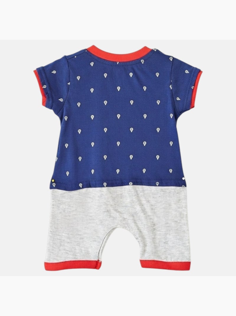 Lee Cooper - Combishort garçon été avec motif et imprimé montgolfière Bleu marine - Kiabi