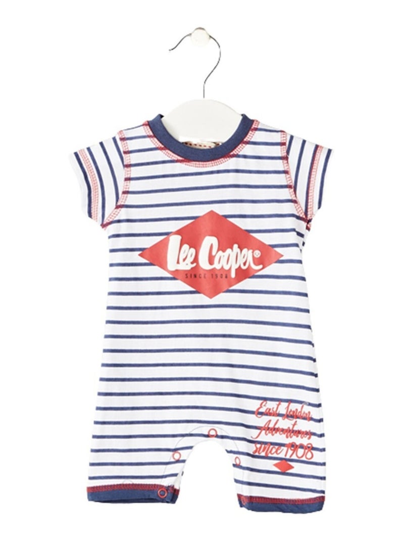 Lee Cooper - Combishort imprimé Lee Cooper en coton Bleu - Kiabi