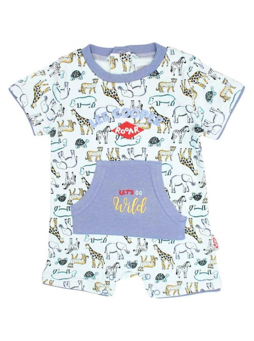 Lee Cooper - Combishort imprimé logo en coton - Kiabi