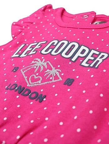Lee Cooper - Combishort imprimé logo en coton
