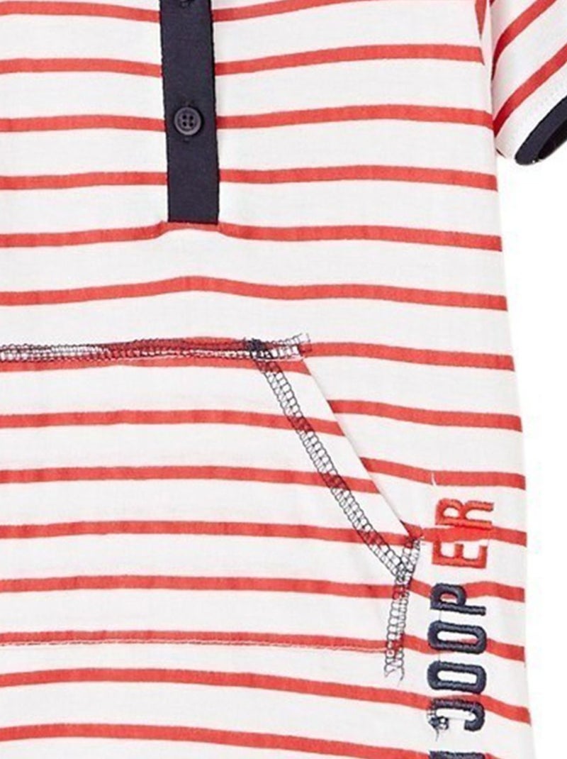 Lee Cooper - Combishort imprimé logo en coton Rouge - Kiabi