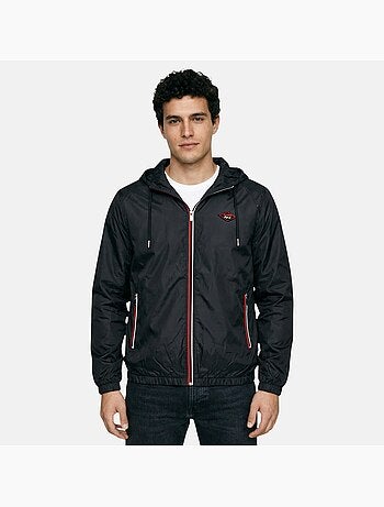 Lee Cooper - Coupe vent homme noir avec capuche