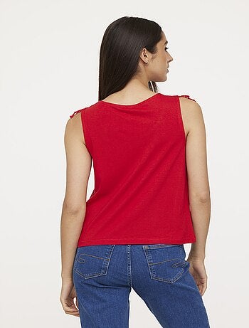 Lee Cooper - Débardeur AMACHI Cherry
