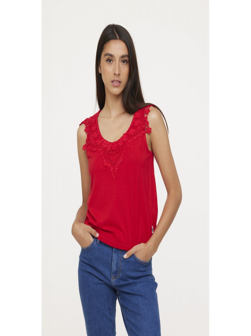 Lee Cooper - Débardeur AMACHI Cherry Rouge - Kiabi