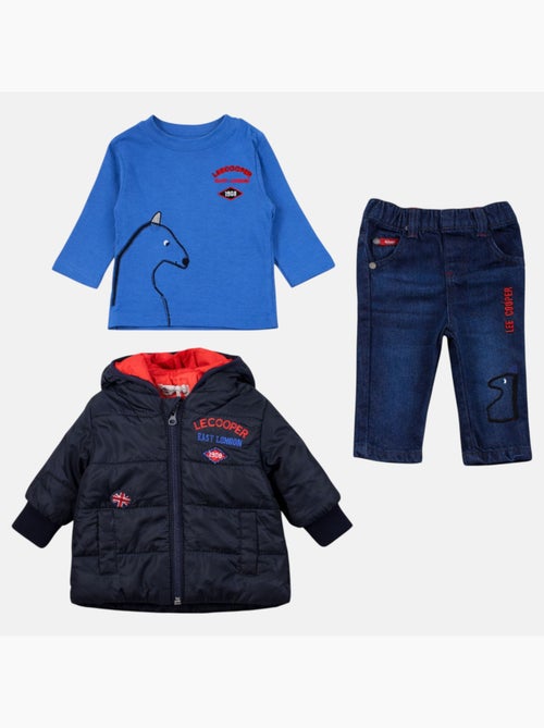 Lee Cooper - Doudoune avec t-shirt manches longues et jeans - Kiabi