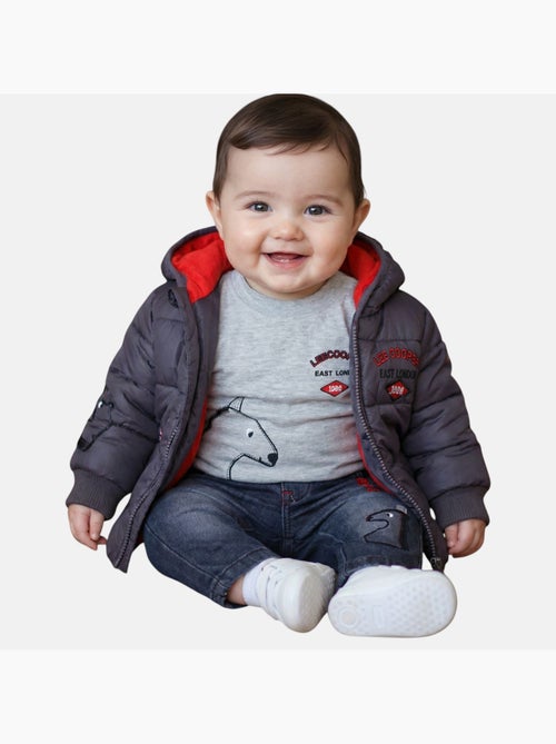 Lee Cooper - Doudoune avec t-shirt manches longues et jeans - Kiabi