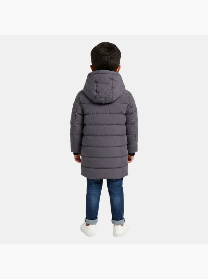 Lee cooper - doudoune longue garçon Gris - Kiabi
