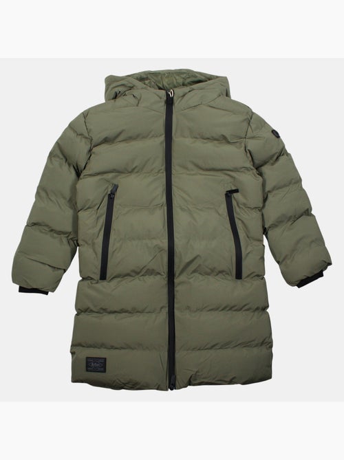 Lee cooper - doudoune longue zippée à capuche - Kiabi
