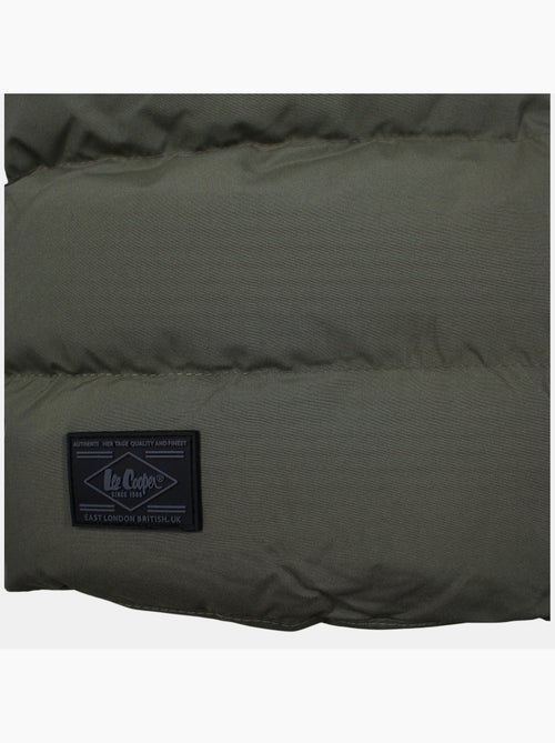 Lee cooper - doudoune longue zippée à capuche - Kiabi