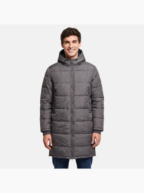 Lee cooper - doudoune longue zippée à capuche, poches zippées - Kiabi Lee cooper - doudoune longue zippée à capuche, poches zippées - Kiabi