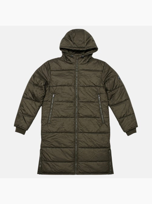 Lee cooper - doudoune longue zippée à capuche, poches zippées - Kiabi Lee cooper - doudoune longue zippée à capuche, poches zippées - Kiabi