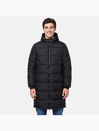 Lee cooper - doudoune longue zippée à capuche, poches zippées
