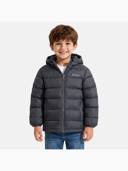 Lee cooper - doudoune matelassée zippée à capuche - Kiabi
