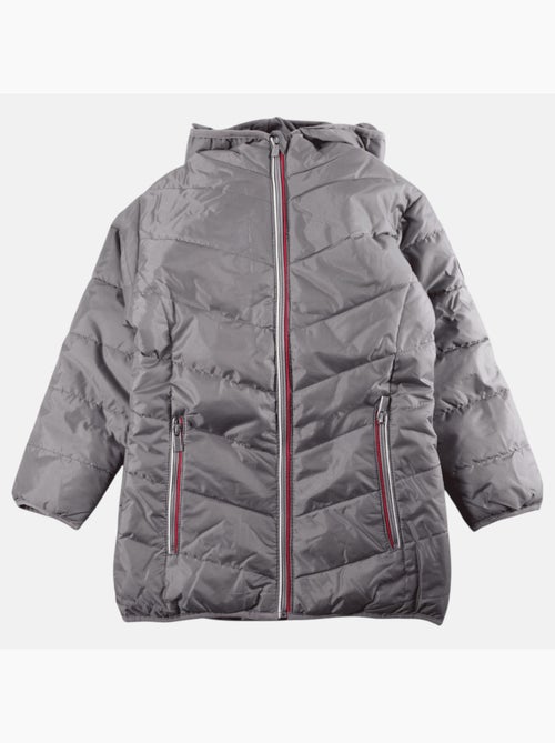 Lee cooper - doudoune matelassée zippée à capuche imprimée, coupe droite - Kiabi
