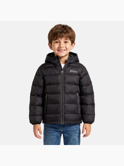 Lee cooper - doudoune matelassée zippée à capuche - Kiabi