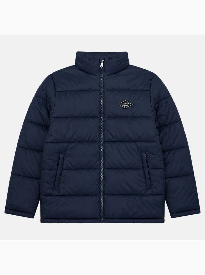 Lee cooper - doudoune matelassée zippée, poches zippées Bleu marine - Kiabi