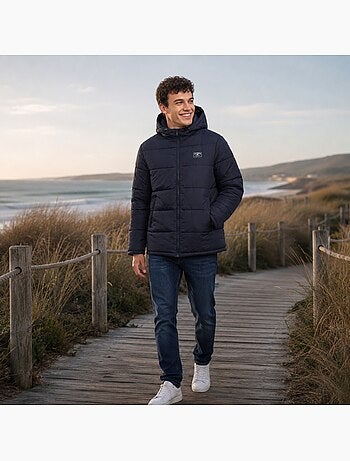 Lee cooper - doudoune matelassée zippée, poches zippées