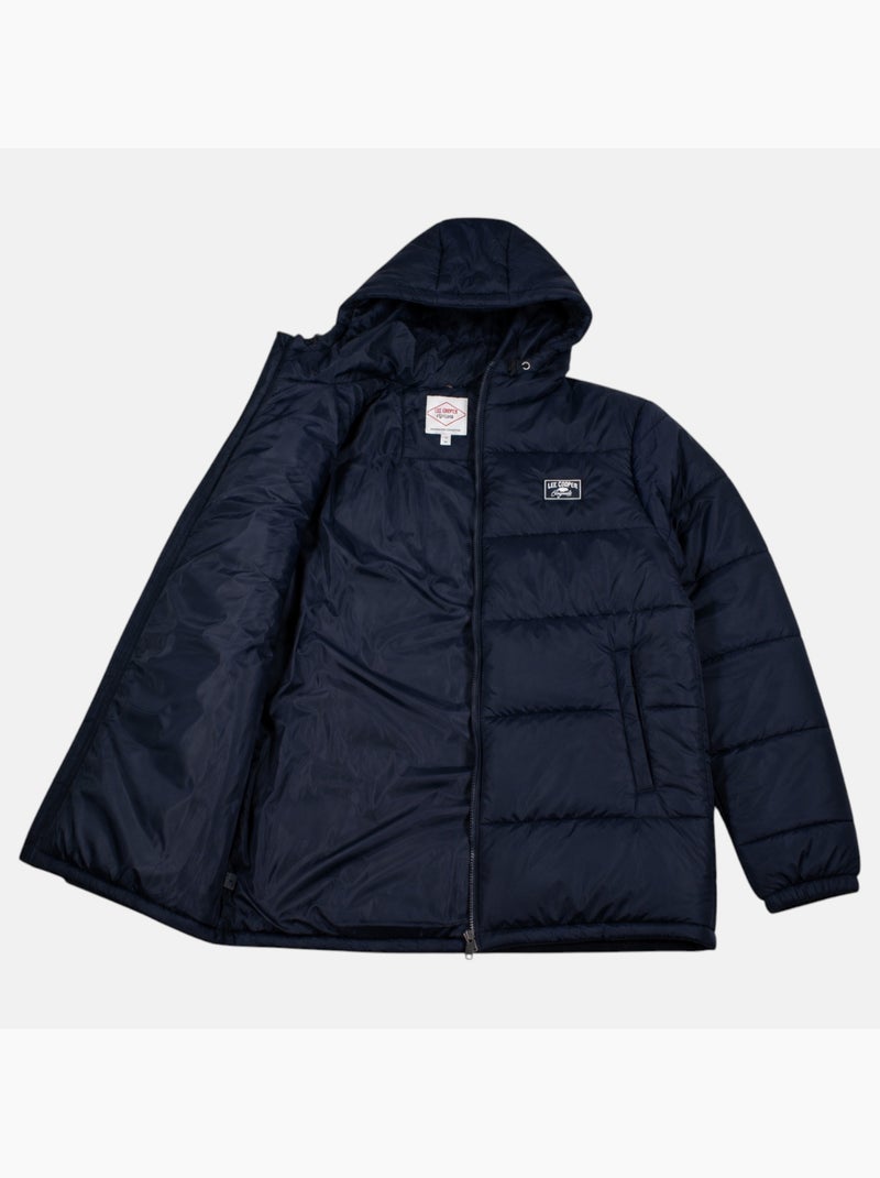 Lee cooper - doudoune matelassée zippée, poches zippées Bleu marine - Kiabi