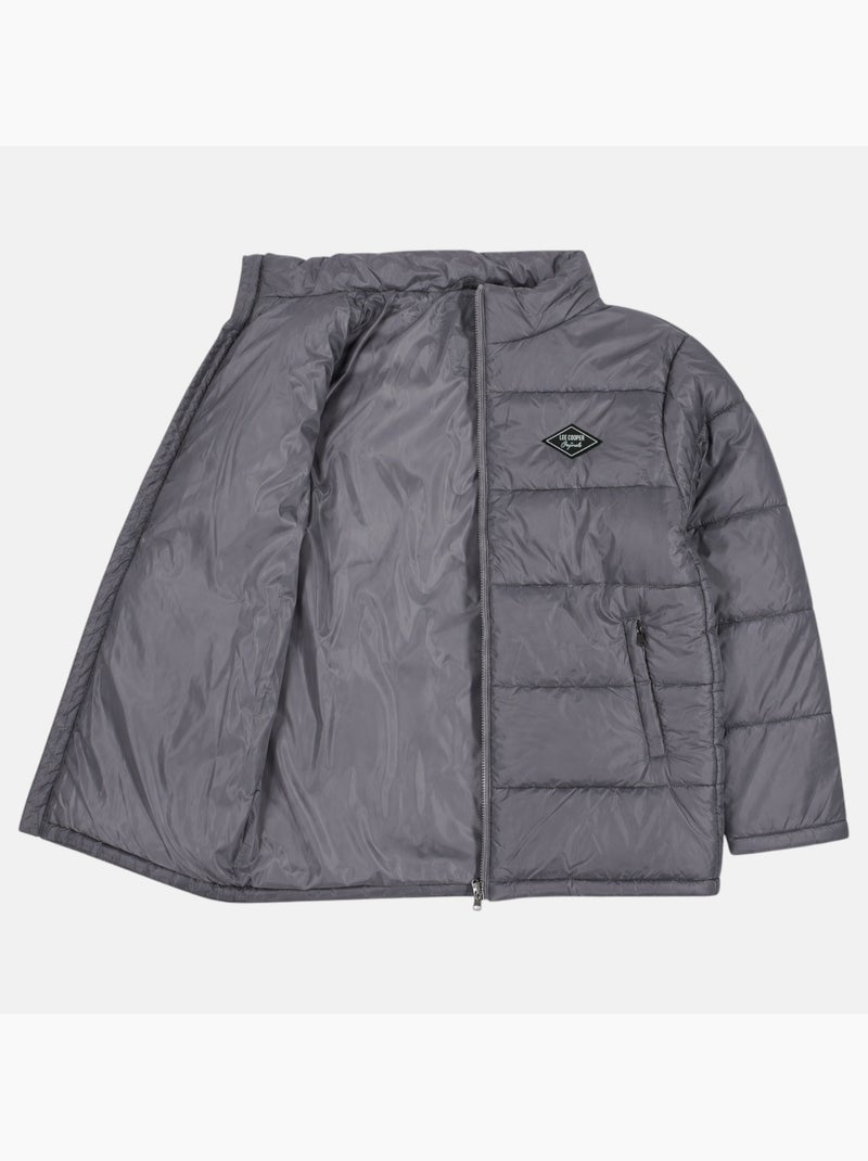 Lee cooper - doudoune matelassée zippée, poches zippées Gris - Kiabi