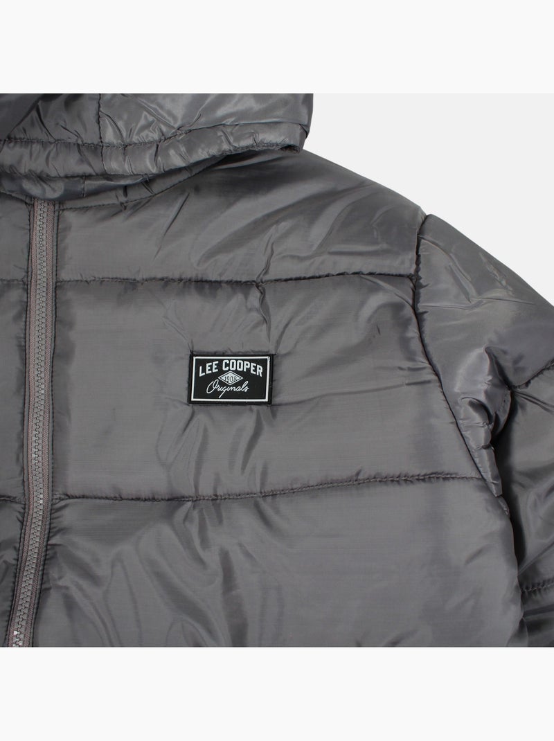 Lee cooper - doudoune matelassée zippée, poches zippées Gris - Kiabi