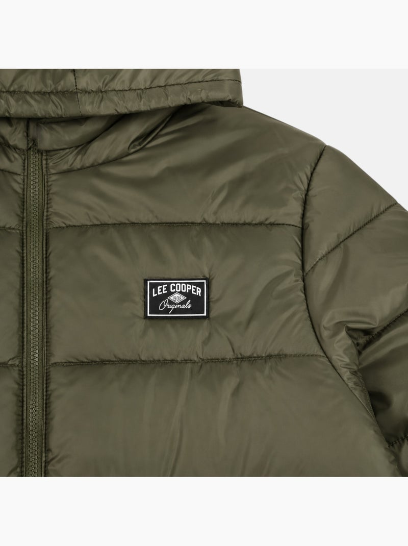 Lee cooper - doudoune matelassée zippée, poches zippées Kaki - Kiabi